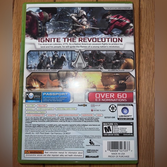 Assassin's Creed III for XBOX 360 video game - Picture 4 of 4